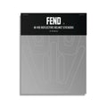 Fend One Reflective Sticker Set – 3M Scotchlite Hi-Vis Silver Stickers One Helmet (Reflects Bright White)