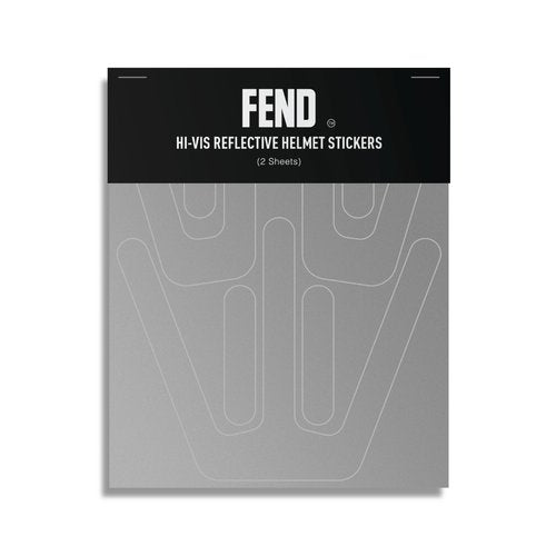 Fend One Reflective Sticker Set – 3M Scotchlite Hi-Vis Silver Stickers One Helmet (Reflects Bright White)