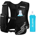 Running Vest for Women Men, Running Hydration Vest with 500ml Soft Flask & Touch-Screen Phone Pocket, Reflective Lightweight Hydration Backpack for Hiking with Adjustable Chest Waist Straps M