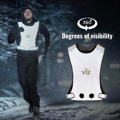 Blaze Reflective Running Vest - 360˚ High Visibility Safety Gear for Men & Women | Ideal for Running, Walking, Cycling