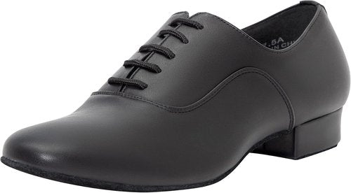 Linodes Men's Latin Dance Shoes - 1 Inch Leather Sole for Ballroom, Salsa, Tango & Waltz