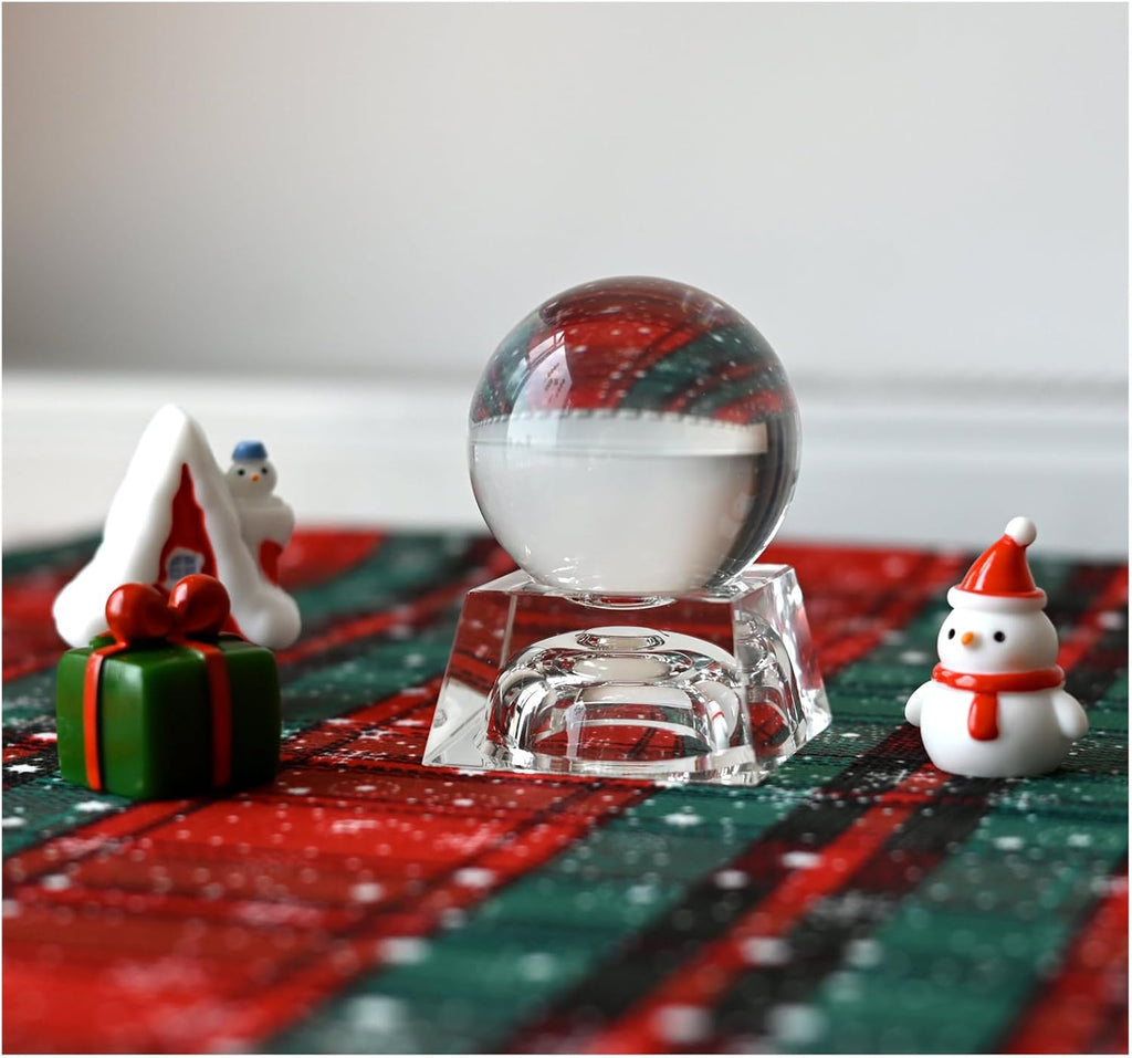 Skiennix Crystal Ball Stand - Clear Sphere Holder for 40mm to 120mm Balls | Perfect Display Base