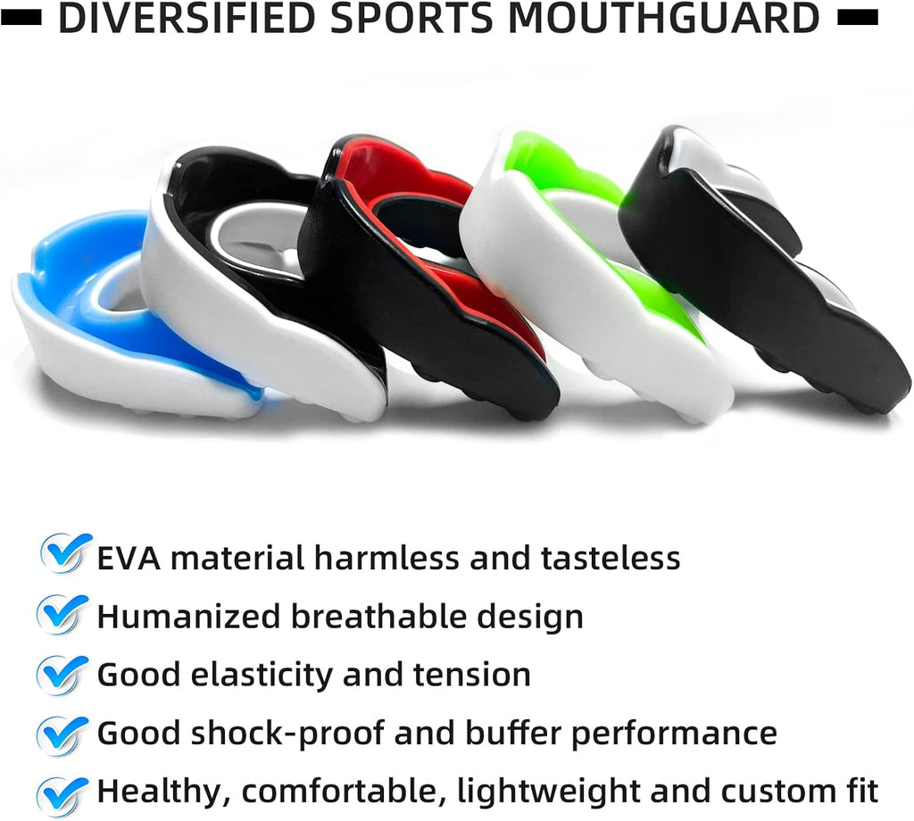 Skiennix Kids Mouth Guard - Youth Sports Protection for Football, Boxing, MMA & More | 5 Pack