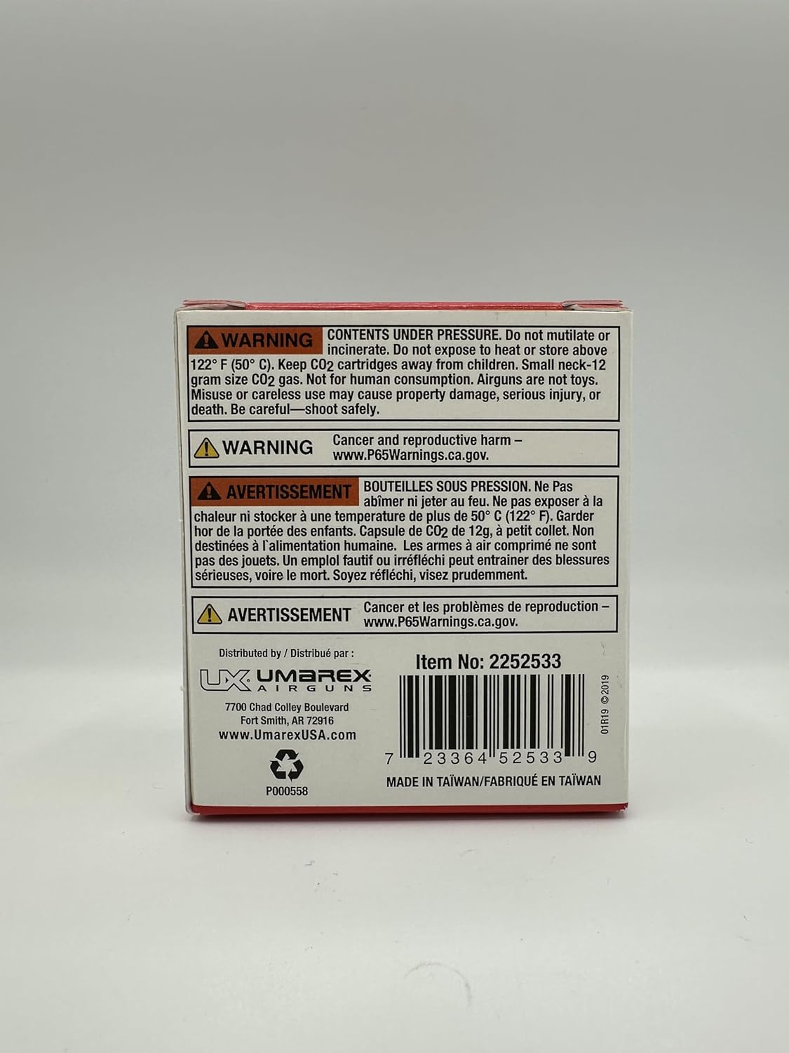 Umarex High-Grade CO2 Cartridges for Pellet Guns