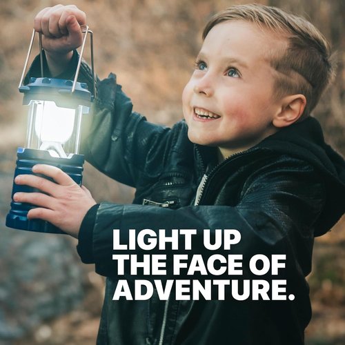 MalloMe Camping Lantern - Multicolor 4 Pack LED Lights for Tents | Emergency Battery Powered