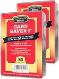 Cardboard Gold Card Saver | PSA-Approved Semi-Rigid Trading Card Holders - 1-100 Count for Baseball & Sports Cards