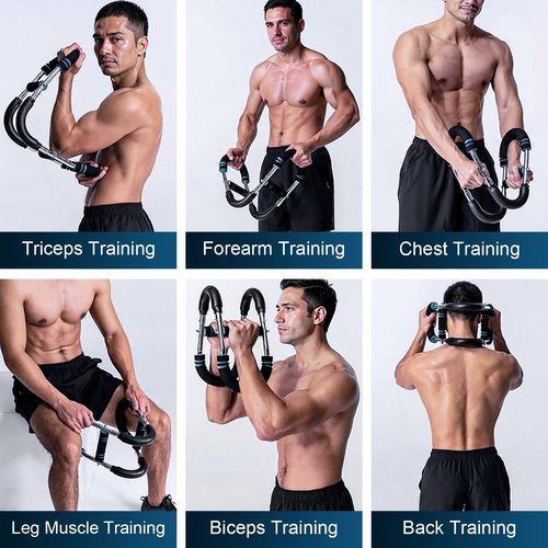 Arm Trainer,66-110lb Portable Chest & Arm Workout Equipment for Men,Removable Arm Exercise Equipment for Exercising Upper Body Muscles,Portable Spring Resistance Home Fitness Equipment.