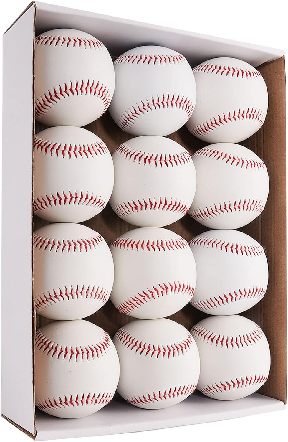 Regine Switzerland 12-Pack Autograph Baseballs - 9-Inch Sports Training Balls for Pitching & Collecting