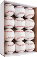 Regine Switzerland 12-Pack Autograph Baseballs - 9-Inch Sports Training Balls for Pitching & Collecting