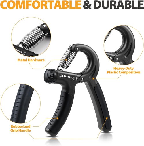 NIYIKOW Grip Strength Trainer - Adjustable Resistance 22-132Lbs | Forearm Strengthener for Musicians & Athletes