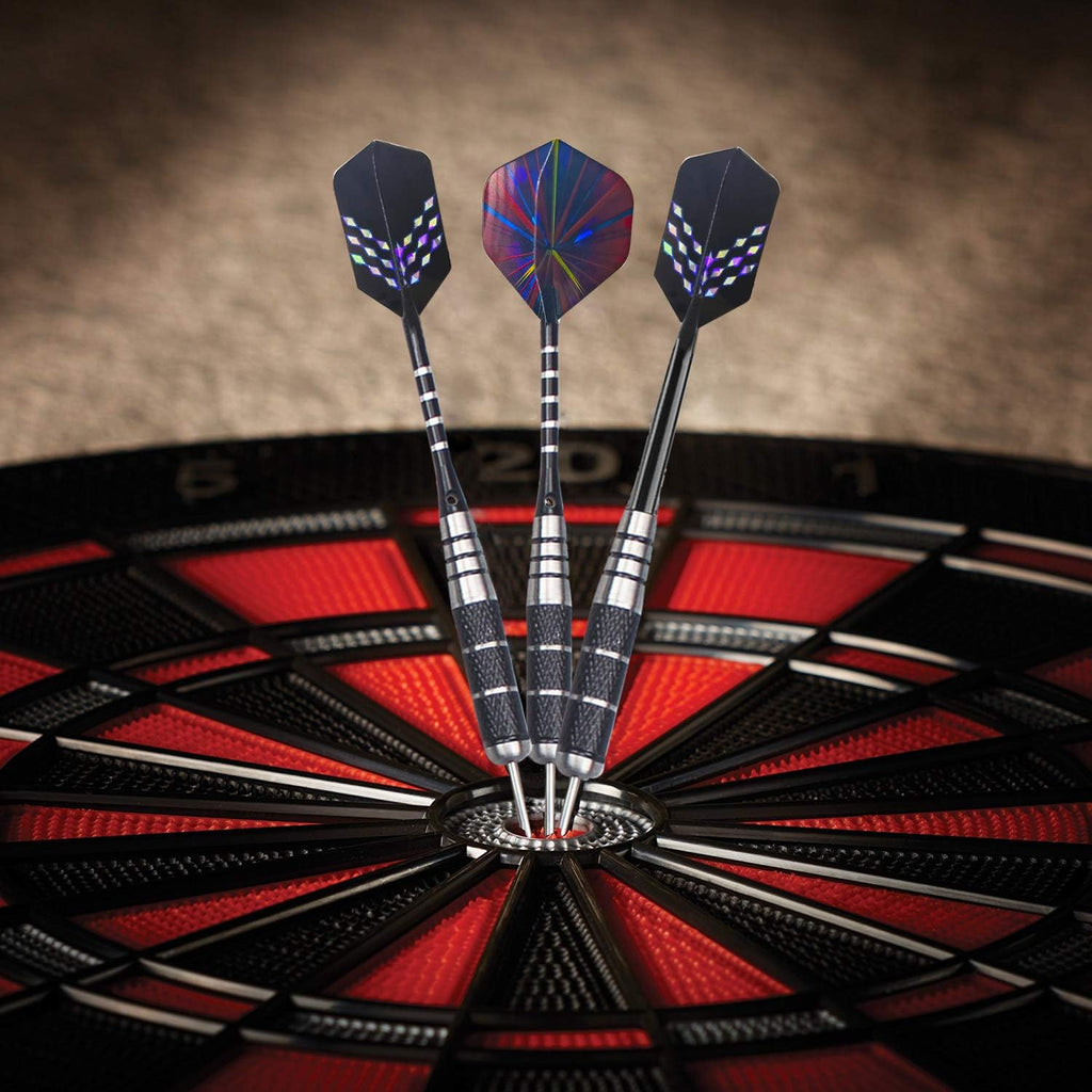 WINSDART Professional Metal Darts Set - Steel Tip Darts with Nonslip Iron Barrel & Aluminum Shafts | Gift Box Included