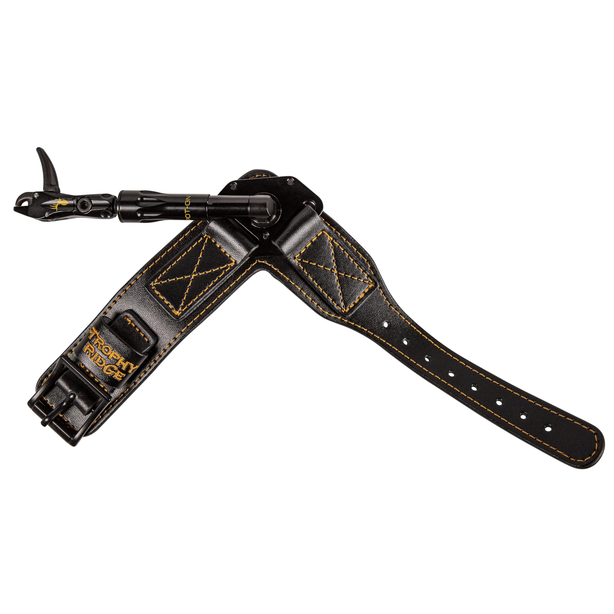 Trophy Ridge Spot-On Archery Release - 360° Rotating Head, Torque-Free Precision, 360° Swiveling Arm, Adjustable Length, Trigger Travel Tuning, Premium Leather Buckle Strap