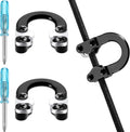 Sumind Archery D Loop Set - Metal U Nock D Ring Buckle Release for Compound Bow | Includes Screwdrivers