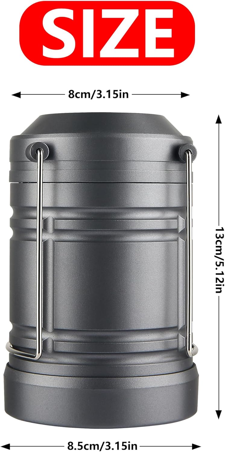 Skiennix LED Camping Lantern - Battery Powered Emergency Light for Camping | 4-Pack