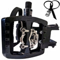 YBEKI Professional SPD/Toe Clip Spin Bike Pedals and Straps for Indoor Exercise Cycling & Peloton/Schwinn/Sunny/Bikes Compatible, 9/16" Axle with Sealed Bearings + 12-Month Warranty