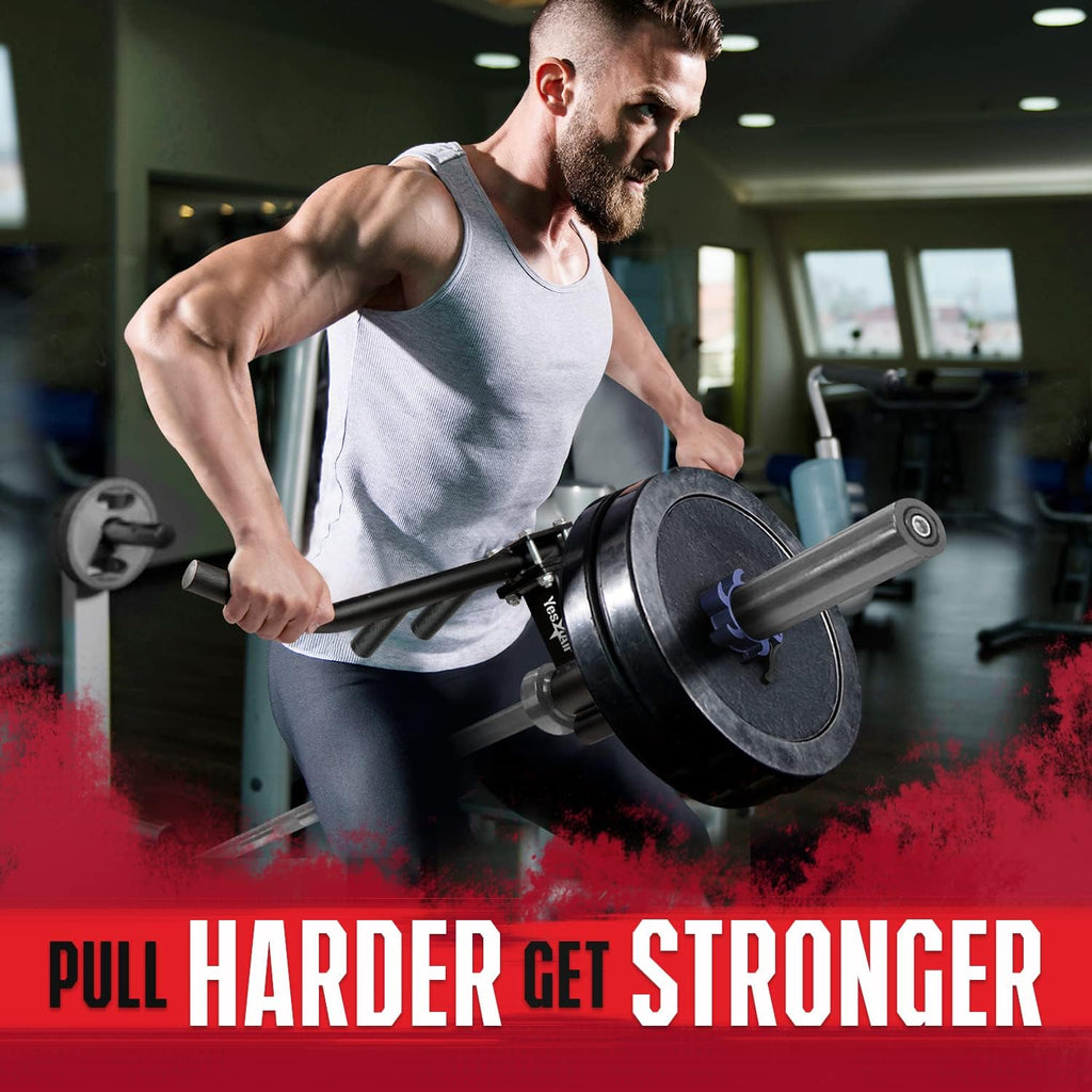 Yes4All Multi-Grip Rowing Landmine Handle - 550LBS T-Bar LAT & Viking Press | Sturdy & Easy to Install