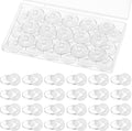 Wavwavw Clear Running Bib Clips Race Number Buckle Fixing System Triathlon Race Bib Holder Running Fixing Clips Field Events Fastener Holder for Runners Marathon, Skating, Track