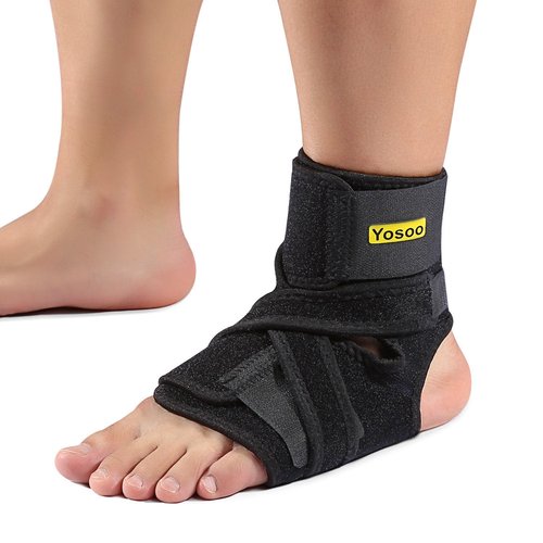 Yosoo Health Gear Yosoo Ankle Brace - Breathable Neoprene Adjustable Compression Ankle Support stabilizer for Ankle Sprain Tendons, One Size, Black