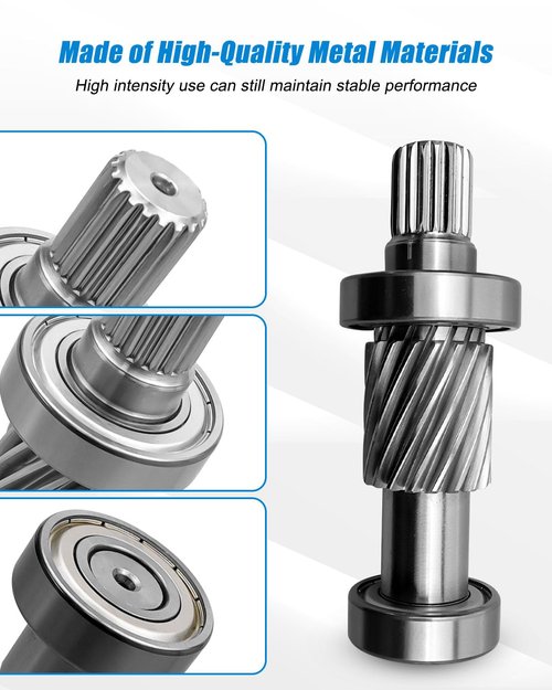 Vaticas Golf Cart Input Shaft Kit Replace 28095-G01 26926-G01 612556 Fit for EZGO TXT 1988-1990 Electric Golf carts from 1994 and Onwards, 19 Splines/21 Tooth, 1.5IN Diameter Gear
