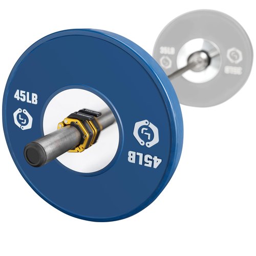 Lock-Jaw FLEX Quick Release Aluminum Barbell Collar with MAGNET (Gold)