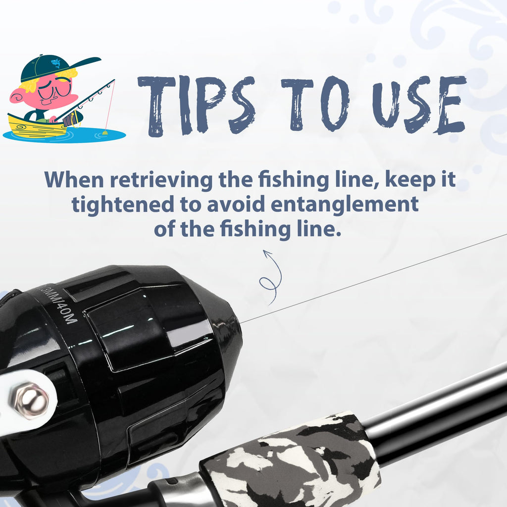 WIDDEN Kids Fishing Pole, Portable Telescopic Kids Fishing Poles for Boys and Girls, Fishing Rod and Reel Combo Kit with Tackle Box, and Fishing Net, Best Fishing Pole for Toddler Youth