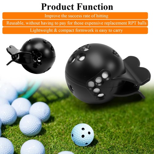 WFCYX 1 Pc Black Golf Ball Marker Template, Compatible with Rapsodo MLM2PRO Mobile Launch Monitor, Golf Ball Alignment and Identification Tool, Lightweight and Portable, Long-Lasting Durability