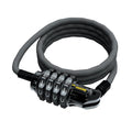 OnGuard Terrier Combo 4' Cable Lock – 120 cm × 6 mm Twisted Steel Cable, 4-Digit Resettable Combination, Vinyl-Coated Security Cable