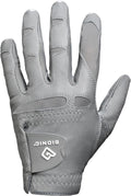 Bionic Men's StableGrip 2.0 Golf Glove - Premium Cabretta Leather in Grey for Ultimate Comfort