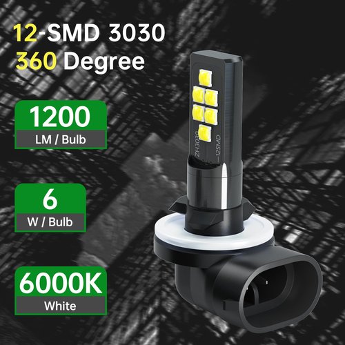 10L0L Golf Cart Headlight Bulb for EZGO 1994+, Club Car DS 1999+ and Club Car Precedent 2004+, 12V Head Light Bulb, Relace OEM 101988101, 74004-G01 Pack of 2