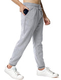 Asrlivp Mens Sweatpants with Pockets Lightweight Gym Drawstring Fleece Joggers Casual Elastic Waist Workout Pants(M,Grey)