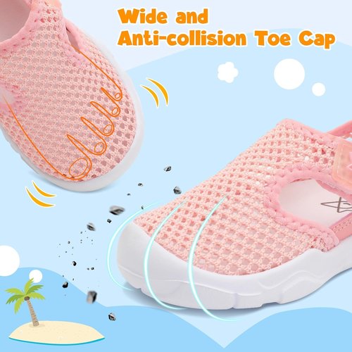 LeIsfIt Toddler Sandals - Lightweight Water Shoes for Boys & Girls | Perfect for Summer Play
