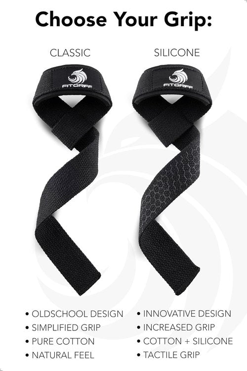 Fitgriff® Weightlifting Wrist Straps - Premium Cotton & Padded Support for Men & Women