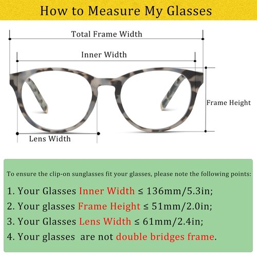 FF FRAZALA Polarized Clip On Sunglasses Over Prescription Glasses Anti-Glare UV Protection Flip-up Sun Glasses (Silver)