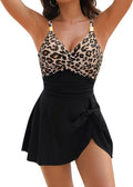 Blooming Jelly Women's One-Piece Swimsuit - Tummy Control Bathing Suit with Gold Metal Tie Knot | 2026 Swim Dress
