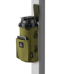 Monggria Magnetic Water Bottle Holder - Built-in Magnet for Easy Attachment to Exercise Equipment - Multi-Purpose - with Sling - Waterproof - Cordura Used Durability (Khaki)