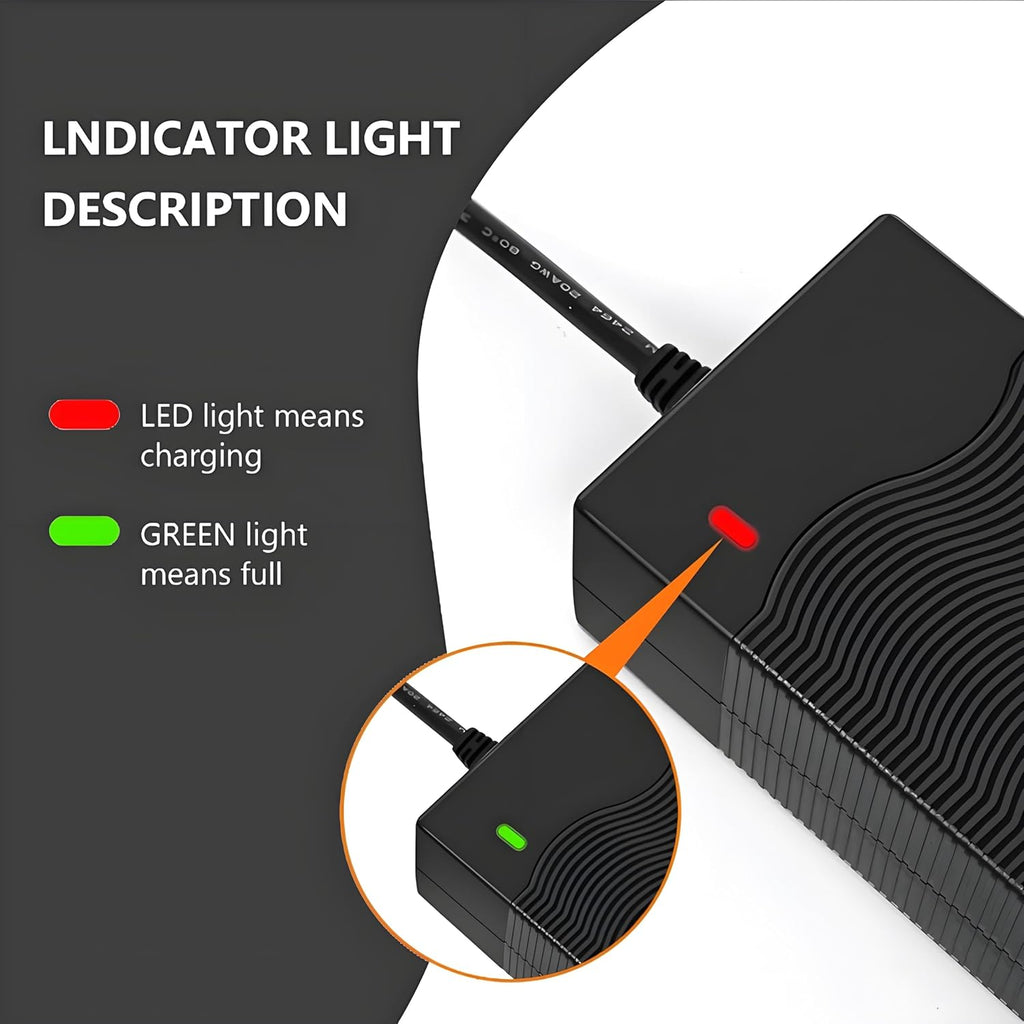 UL Listed 42V 2A Electric Scooter Charger - Versatile 5 Plug Hoverboard Compatibility