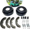 Golf Cart Brake Drums Kit with Brake Shoes & Springs Fit for 1981-1994 Club Car DS Villager, 18 PCS Rear Brake Repair Kit for Driver Side & Passenger Side Replaces 1011137 101146302