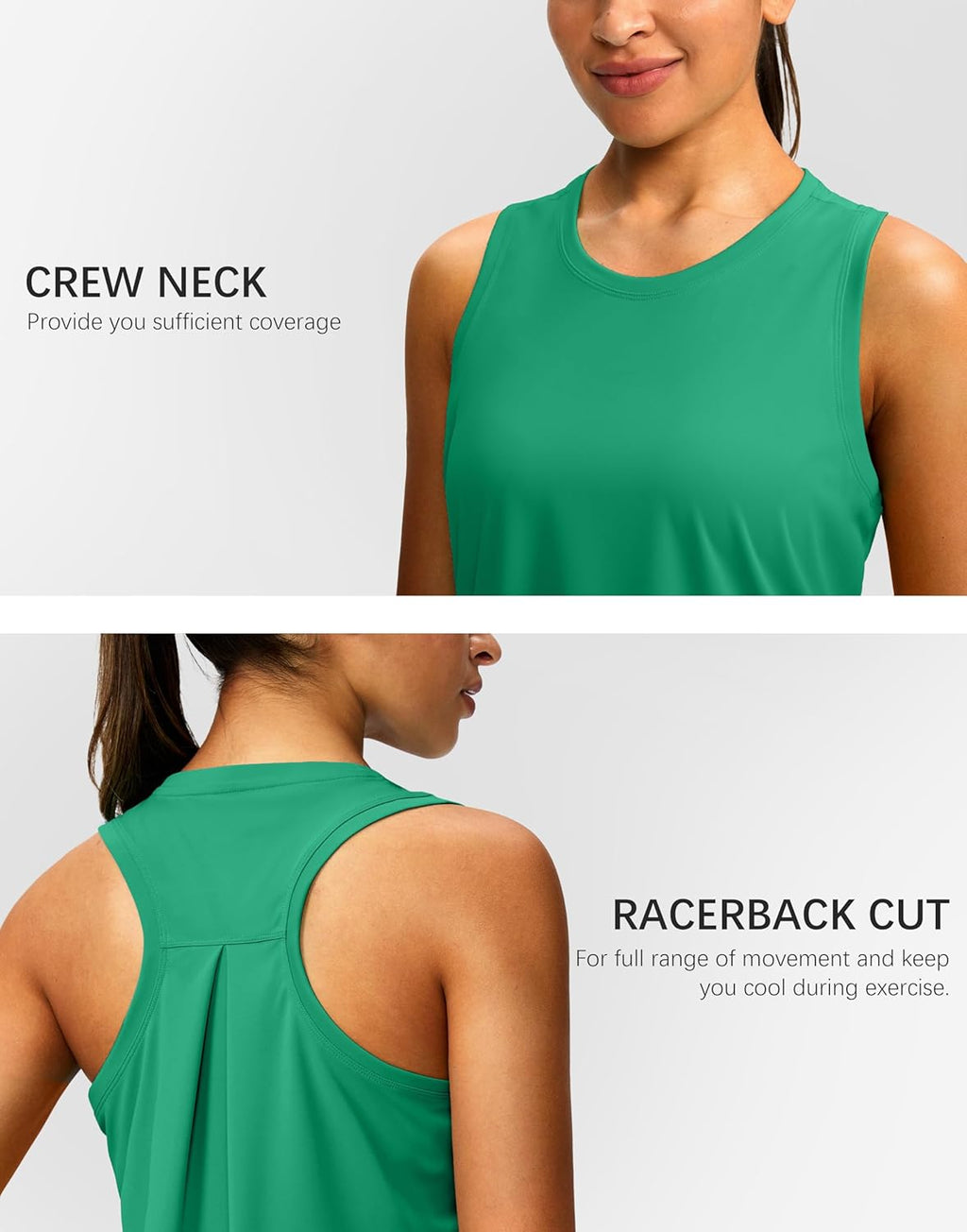 Skiennix Women's Racerback Workout Tank Tops - Sleeveless Loose Fit for Yoga & Gym | Various Colors