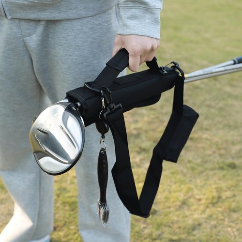 Govllfoz Mini Golf Club Bag, Lightweight, for Men, Women and Children, with Ball Pocket, Portable, for Driving Range, Course and Training Ground.mini Golf Bag