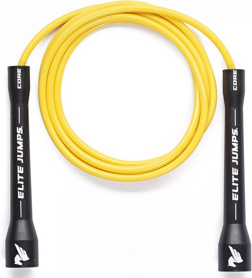 Elite Jumps Jump Rope - Adjustable Indoor/Outdoor PVC Fitness Rope with Unbreakable Handles | Tangle-Free Design