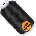 Brothread - 5000M Polyester Embroidery Machine Thread | 40WT - Ideal for Commercial & Home Use - Black
