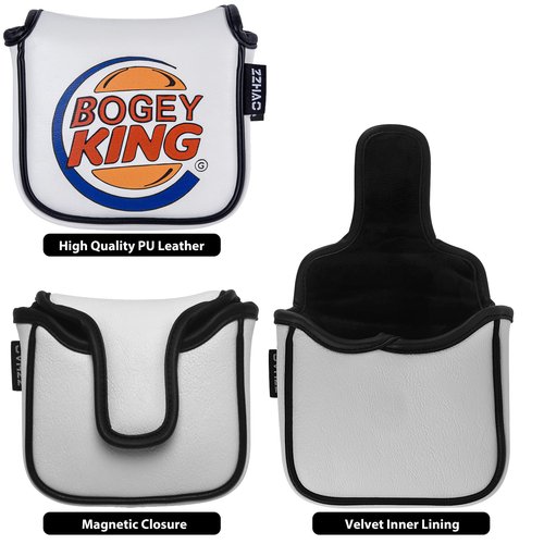 ZZHAO Golf Putter Cover - Funny Magnetic Mallet Putter Cover - Fits Most Mallet Putters - Golf Gifts for Dad - 5.5 x 4.7 x 1.2 Inches