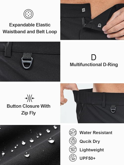 NORTHYARD Men's Cargo Hiking Shorts - Lightweight Tactical Design for Outdoor Activities | 9" Length