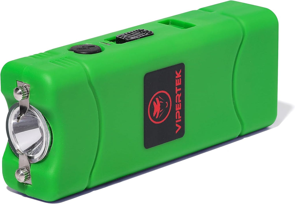 VIPERTEK VTS-881 Rechargeable Micro Stun Gun - Self Defense Tool with LED Flashlight