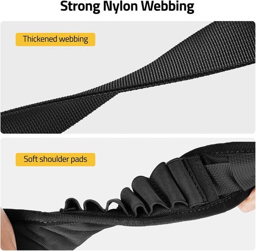 CVLIFE Quick Adjust Rifle Sling - Two Point Design with Removable Shoulder Strap & 7 Elastic Loops | Fits 9mm-13mm Calibers