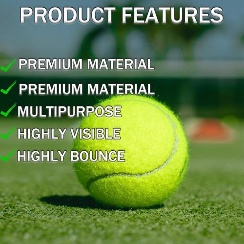 SHYUJAJIE Tennis Balls, 40 Pack Training Tennis Balls,High Elasticity Practice Tennis for Beginner, Exercise Playing Balls for Pet Dog (Multicolor)