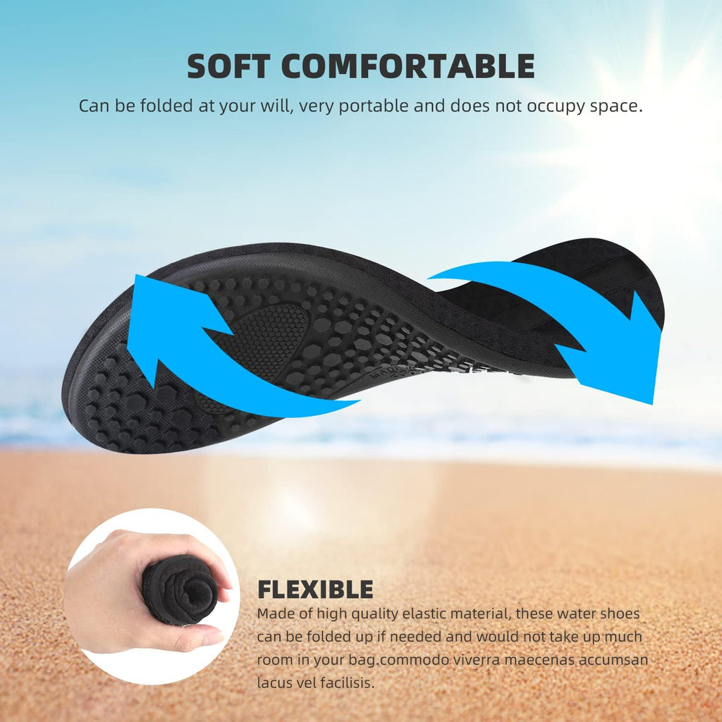 Skiennix Water Shoes - Quick-Dry Aqua Socks for Beach & Pool | Ideal for Adults & Youth