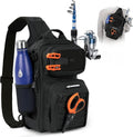 KastKing BlowBak Tactical Sling Tackle Bag - Lightweight Fishing Backpack for Men | Durable Storage Solution