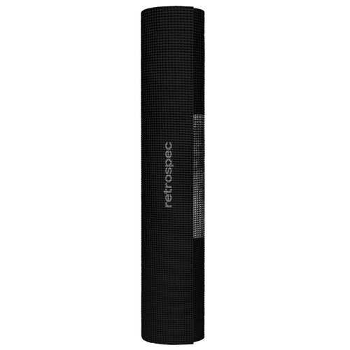 Retrospec Pismo Yoga Mat w/Nylon Strap for Men & Women - Non Slip Excercise Mat for Yoga, Pilates, Stretching, Floor & Fitness Workouts, Moonlight