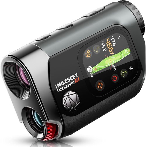 MILESEEY GenePro G1 GPS Rangefinder - Touchscreen, 43000+ Courses, 1300 Yards, Red & Green Display
